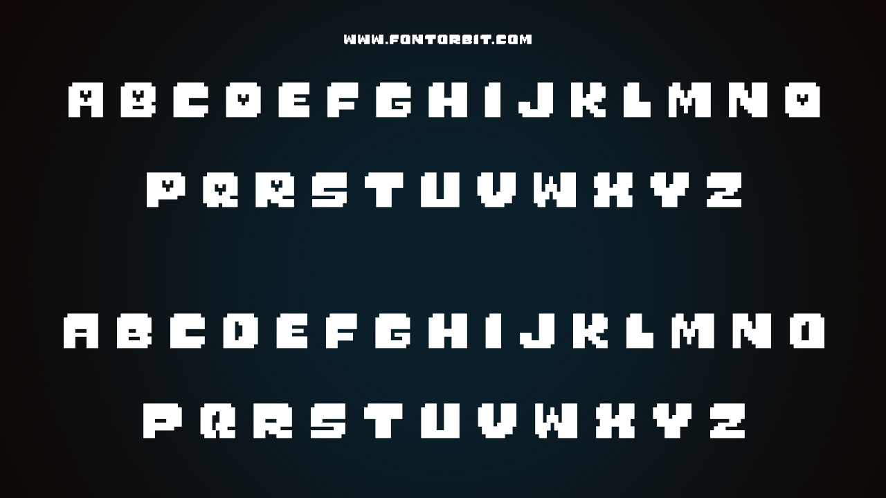 Type Of The Undertale Font (Font Family)