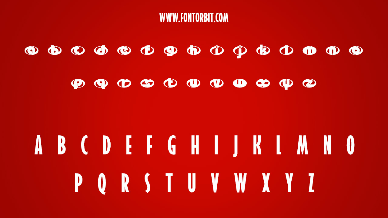 Types Of The Incredibles Font