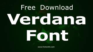 Verdana Font Free Download