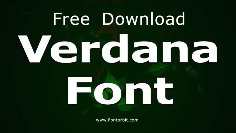 Verdana Font