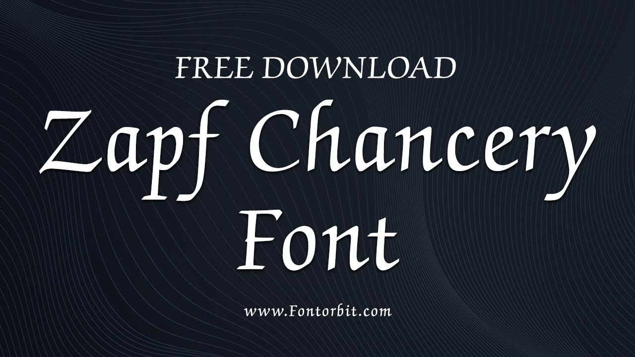 Zapf Chancery Font