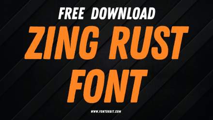 Zing Rust Font Family Free Download