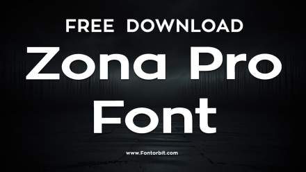 Zona Pro Font Free Download