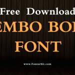 Bembo Bold Font Free Download