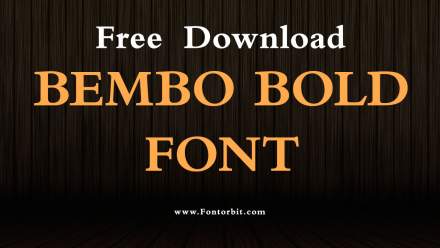 Bembo Bold Font Free Download