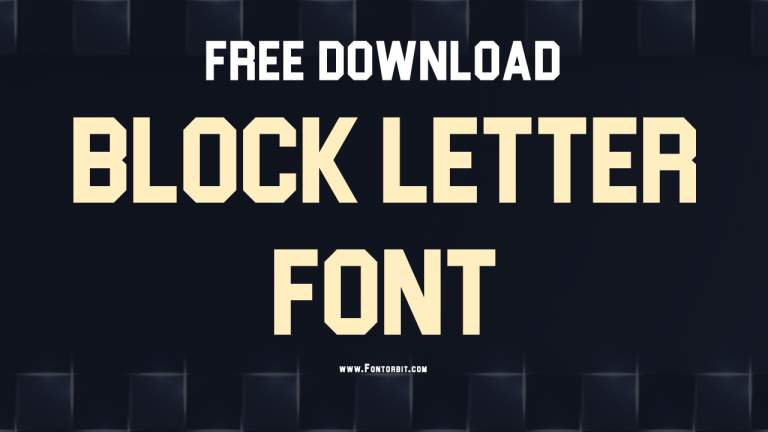 Blockletter Font