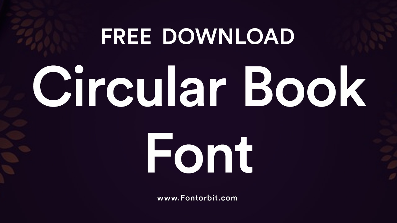 Circular Book Font