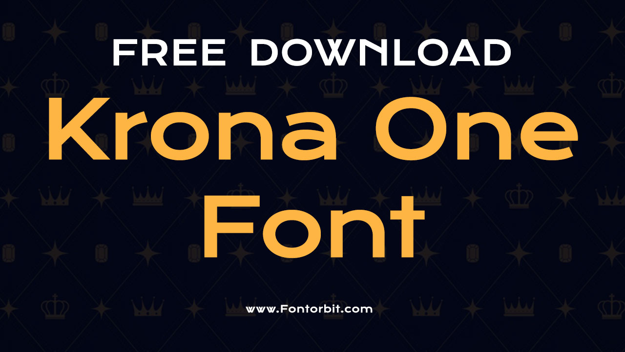 Krona One Font