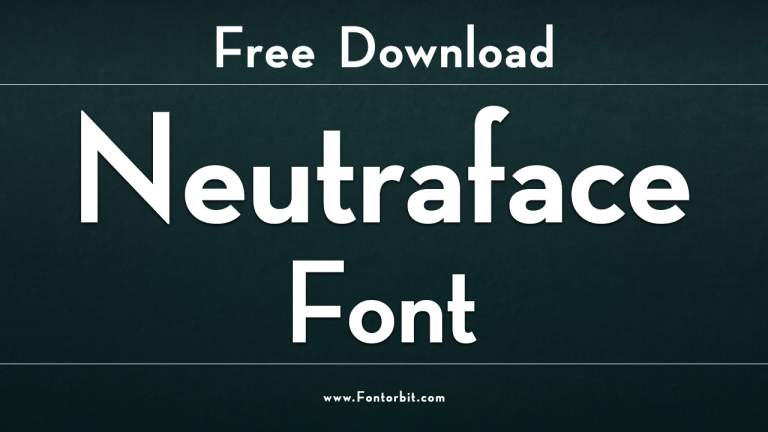 Neutraface Font