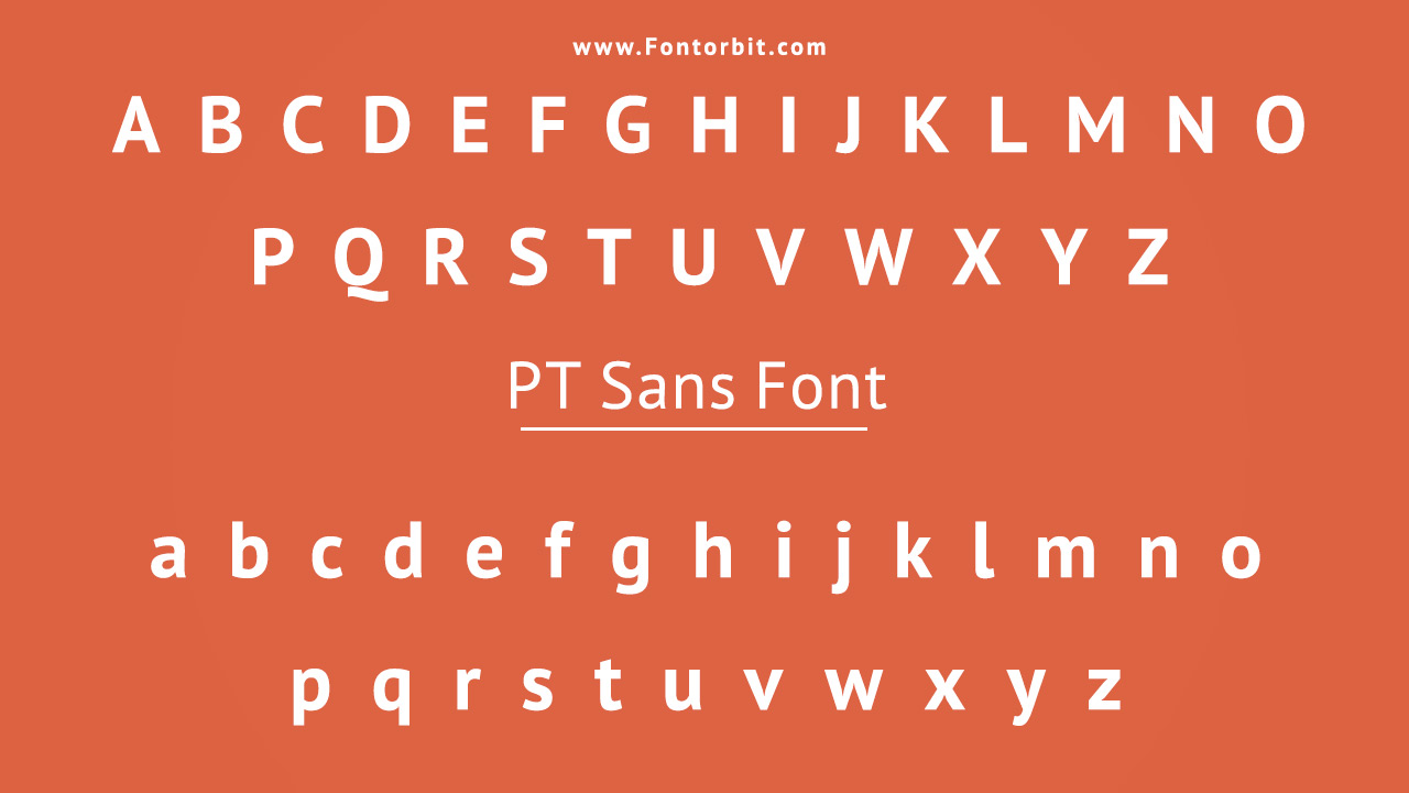 PT Sans Family Includes