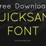 Quicksand Font: Free Download