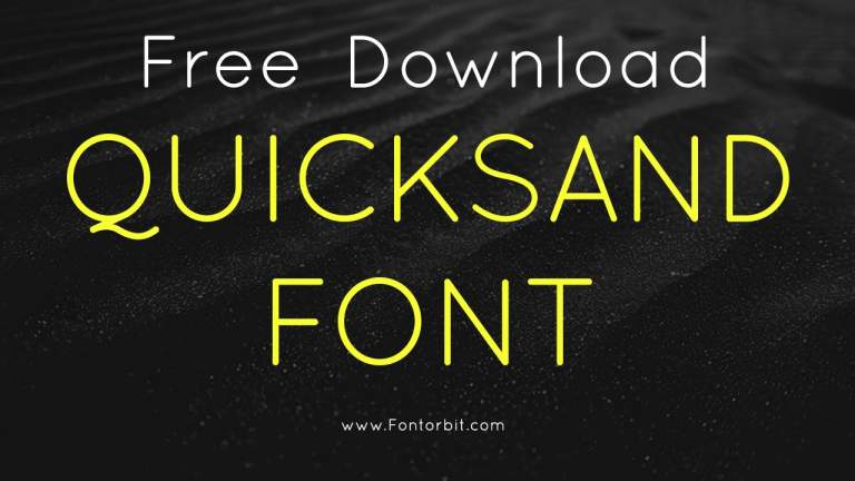 Quicksand Font