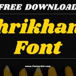 Shrikhand Font Free Download