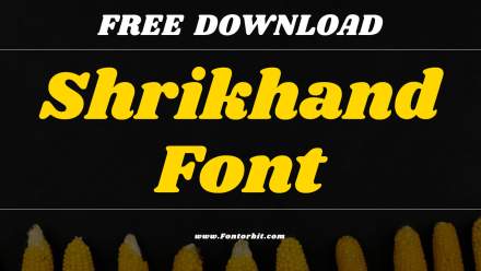 Shrikhand Font Free Download