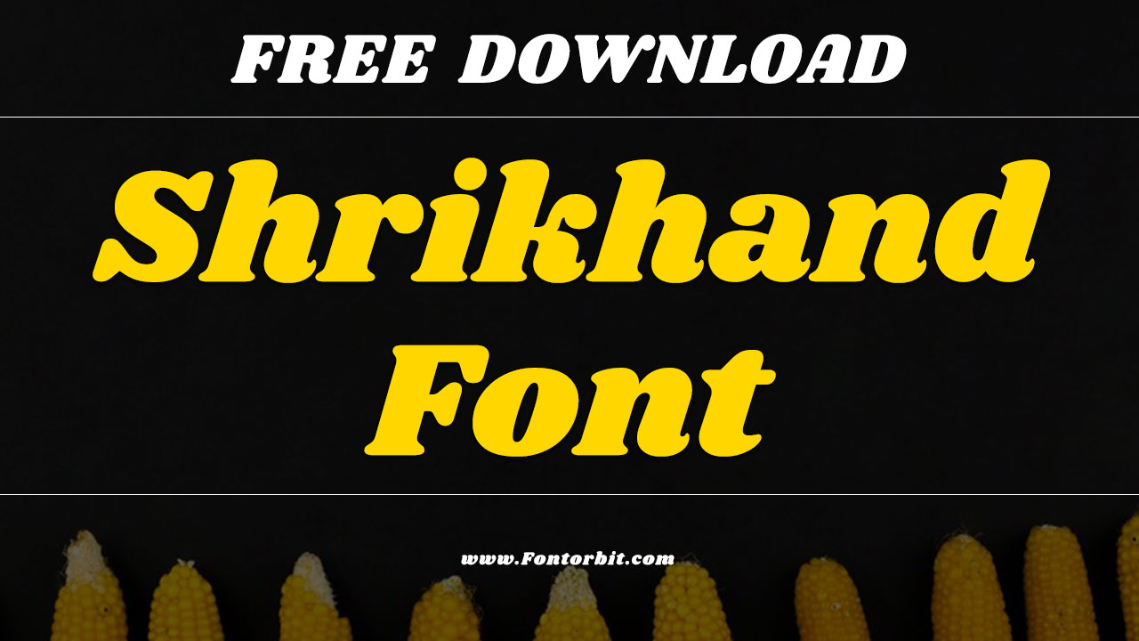 Shrikhand Font