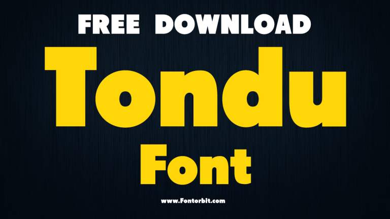 Tondu Font Free Download