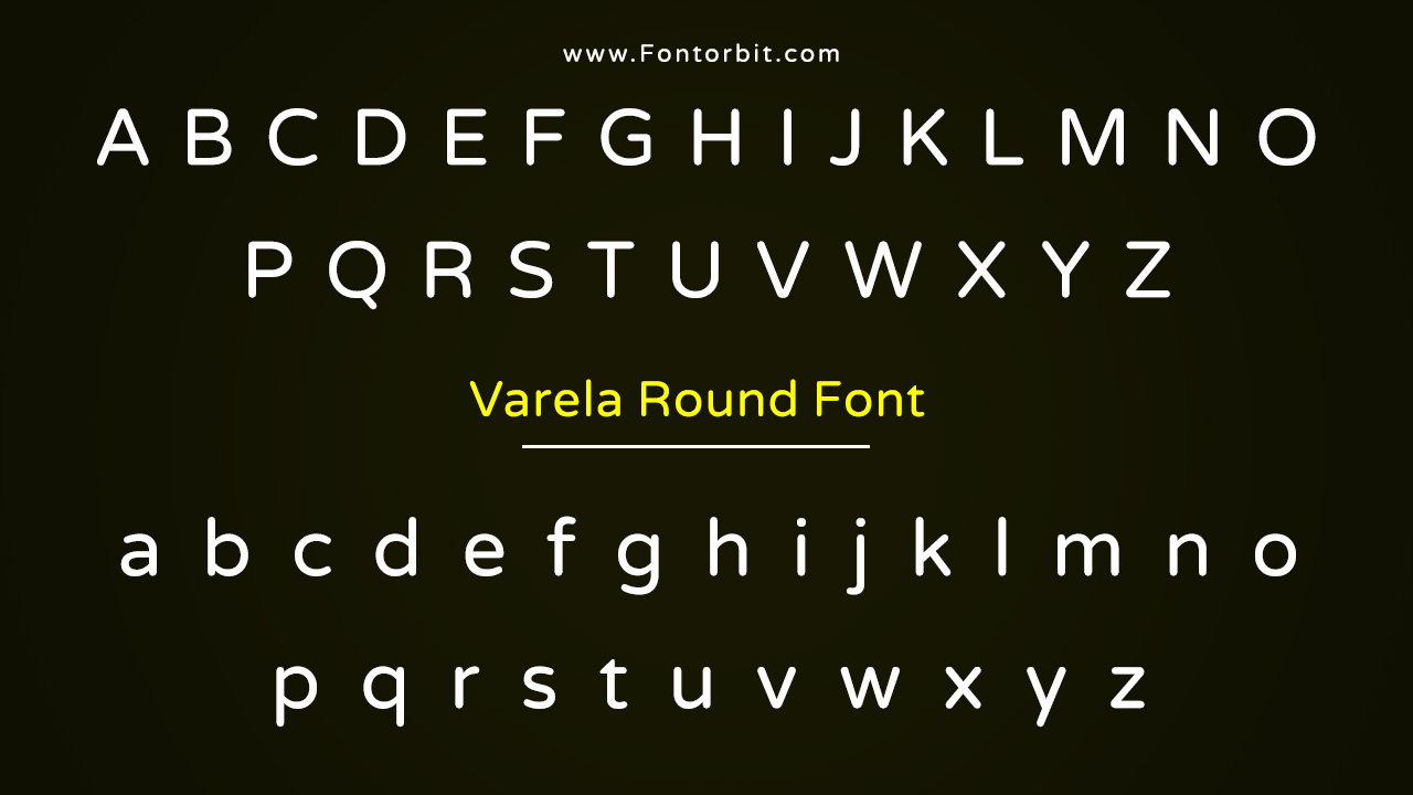 Varela Round Font Family Includes