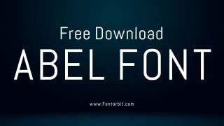 Abel Font Free Perfect for Modern Typography