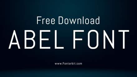 Abel Font Free Perfect for Modern Typography