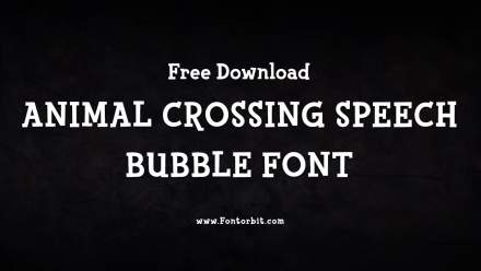 Animal Crossing Speech Bubble Font For Fun Designs