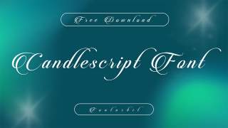 Transform Basics Into Art With Candlescript Font