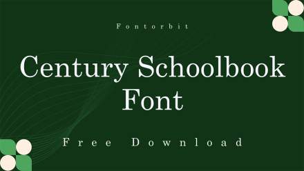 Craft A Classic Look Using Century Schoolbook Font