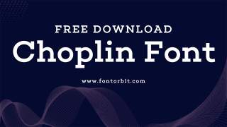 Elevate Your Design With Choplin Font’s Elegant Style