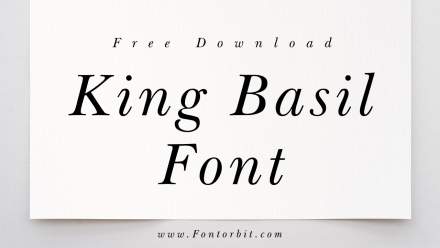 Add Elegant Flair To Your Text With King Basil Font