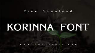Lighten Your Layouts With Korinna Font