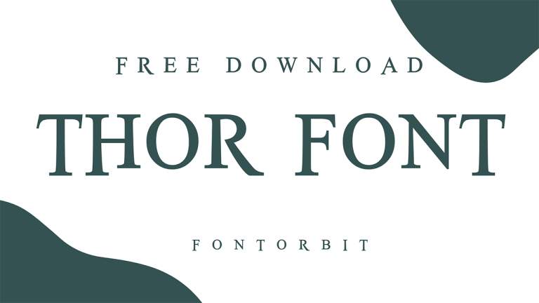 Thor Font: A Strong Typeface For Bold Projects