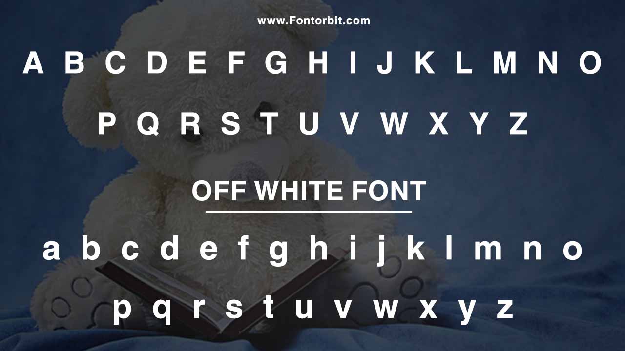 Type Of The Off White Font ( Font Family)