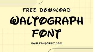 Waltograph Font For Calm, Reflective Journaling