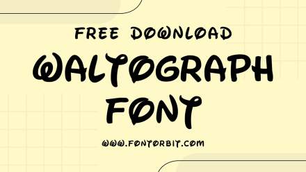 Waltograph Font For Calm, Reflective Journaling