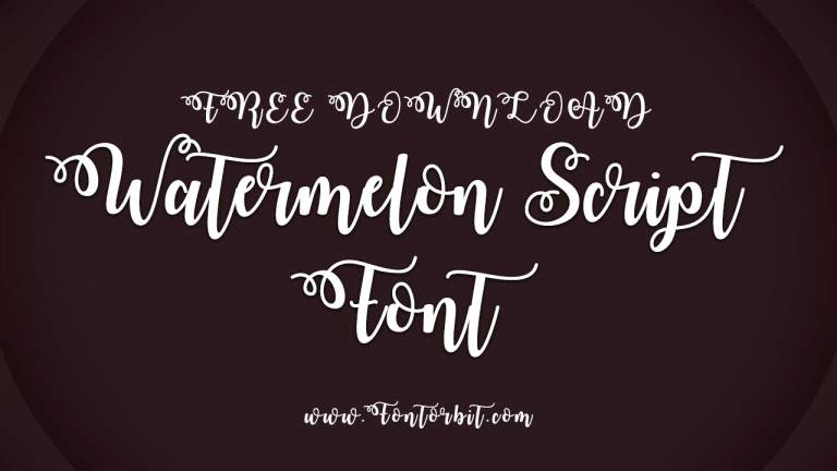 Upgrade Your Design Game With Watermelon Script Font