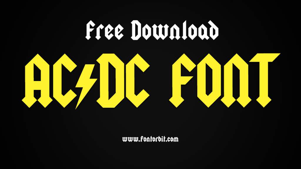 AC/DC Font: Download Bold Rock-Inspired Typography