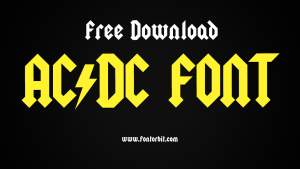 AC/DC Font: Download Bold Rock-Inspired Typography