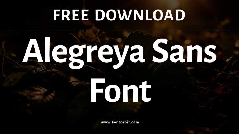 Alegreya Sans Font – Your Modern Typeface Solution