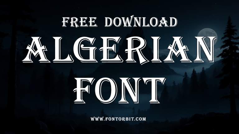 How To Use Algerian Font In Your Projects