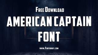 American Captain Font: A Strong Typeface For Bold Designs