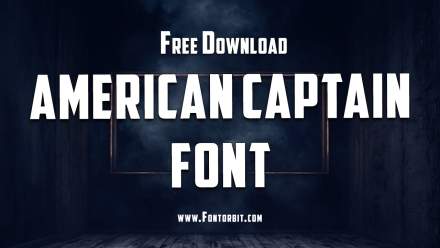 American Captain Font: A Strong Typeface For Bold Designs