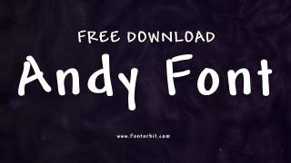 Explore The Versatility Of Andy Font For Every Project