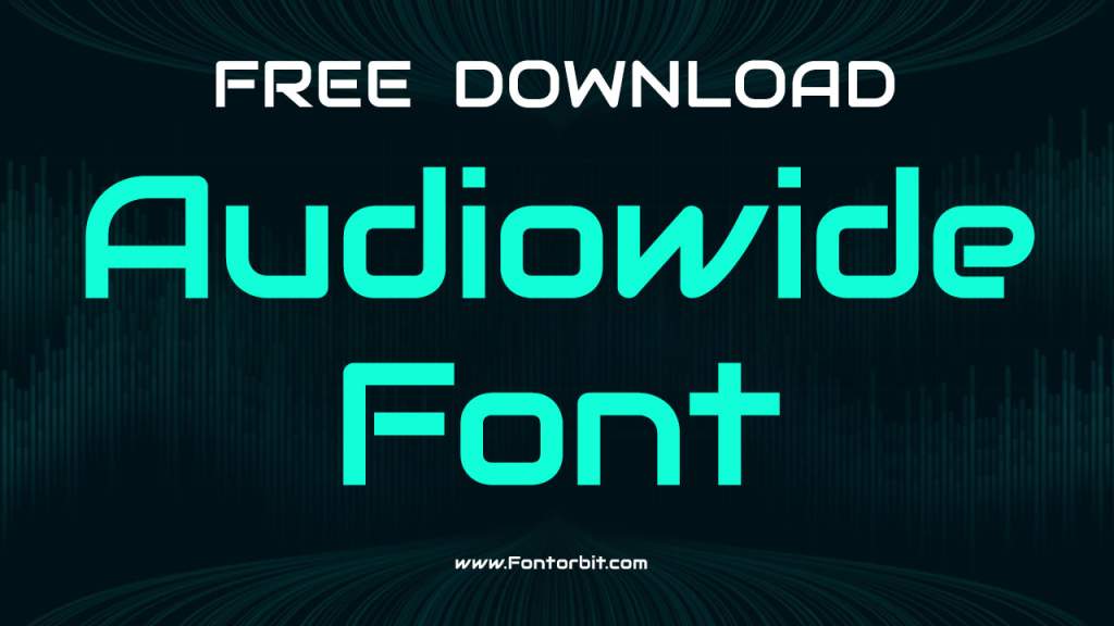 Audiowide Font A Futuristic Font for Modern Design