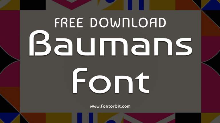 Baumans Font: A Playful Touch For Modern Designs