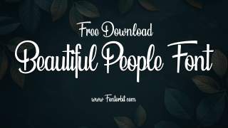 Beautiful People Font: Perfect For Creative Designs