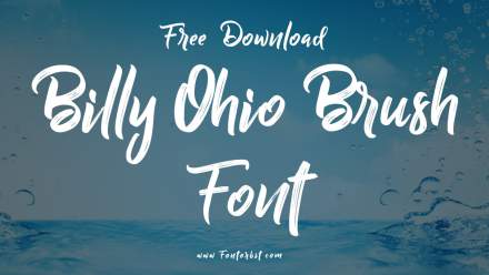 Billy Ohio Brush Font Perfect For Unique Designs