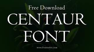 Centaur Font: A Timeless Serif Masterpiece