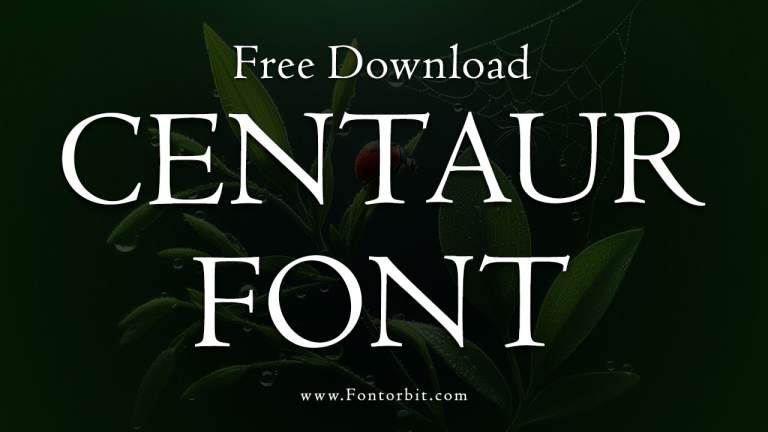 Centaur Font: A Timeless Serif Masterpiece