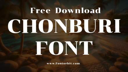 Chonburi Font – Playful Typeface For Creative Projects