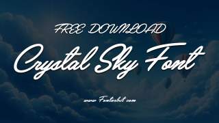 Add Personality To Your Projects With Crystal Sky Font