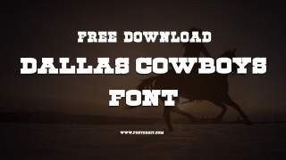 Dallas Cowboys Font For Design Projects